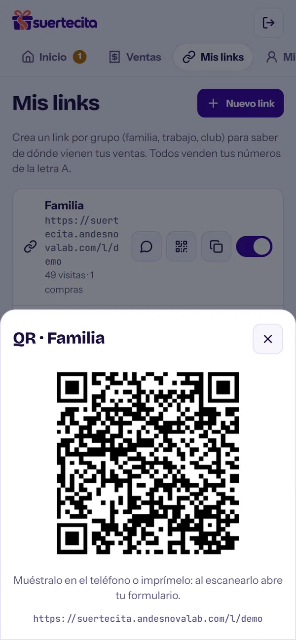Código QR del link